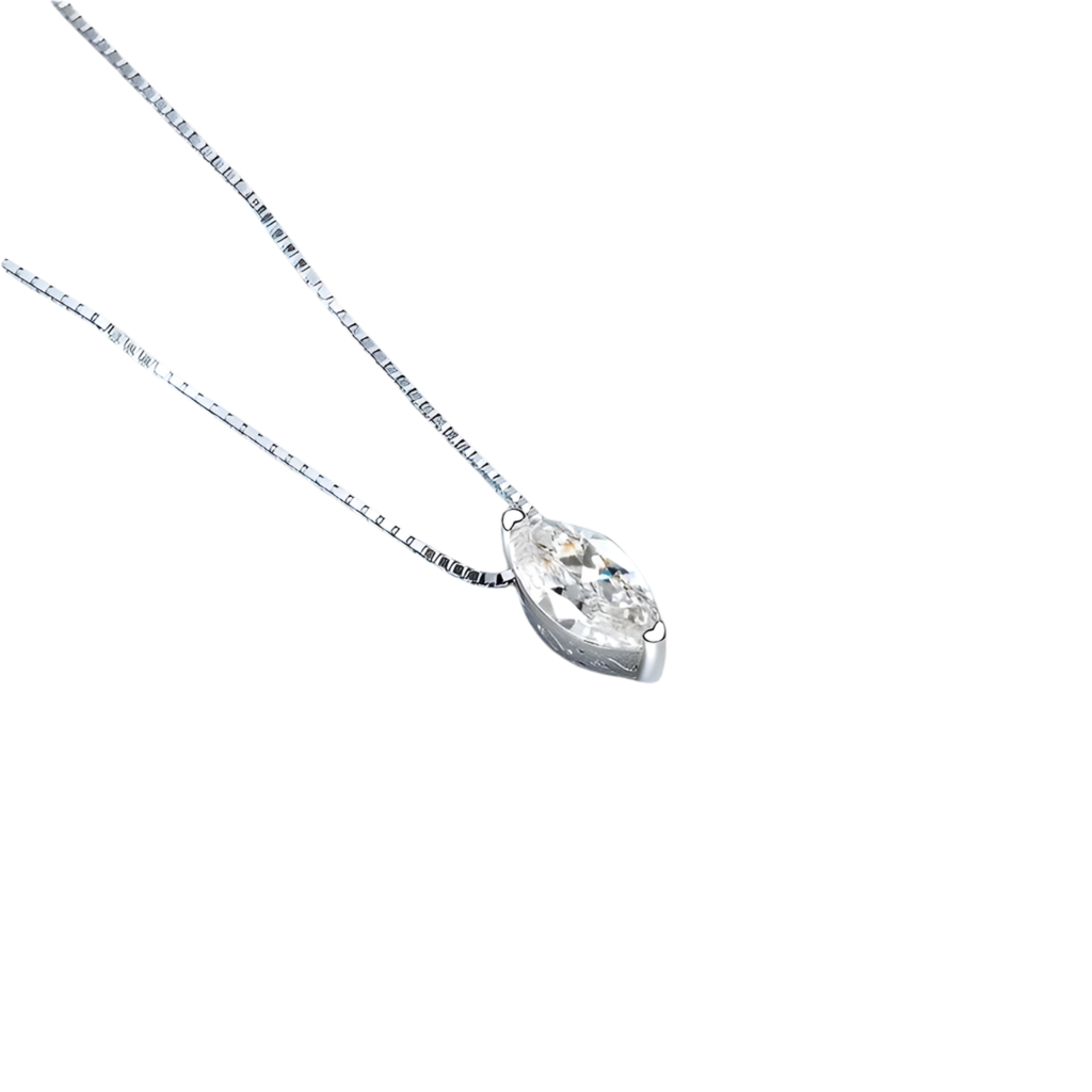 2ct Marquise Cut Moissanite Diamond Necklace DAPR