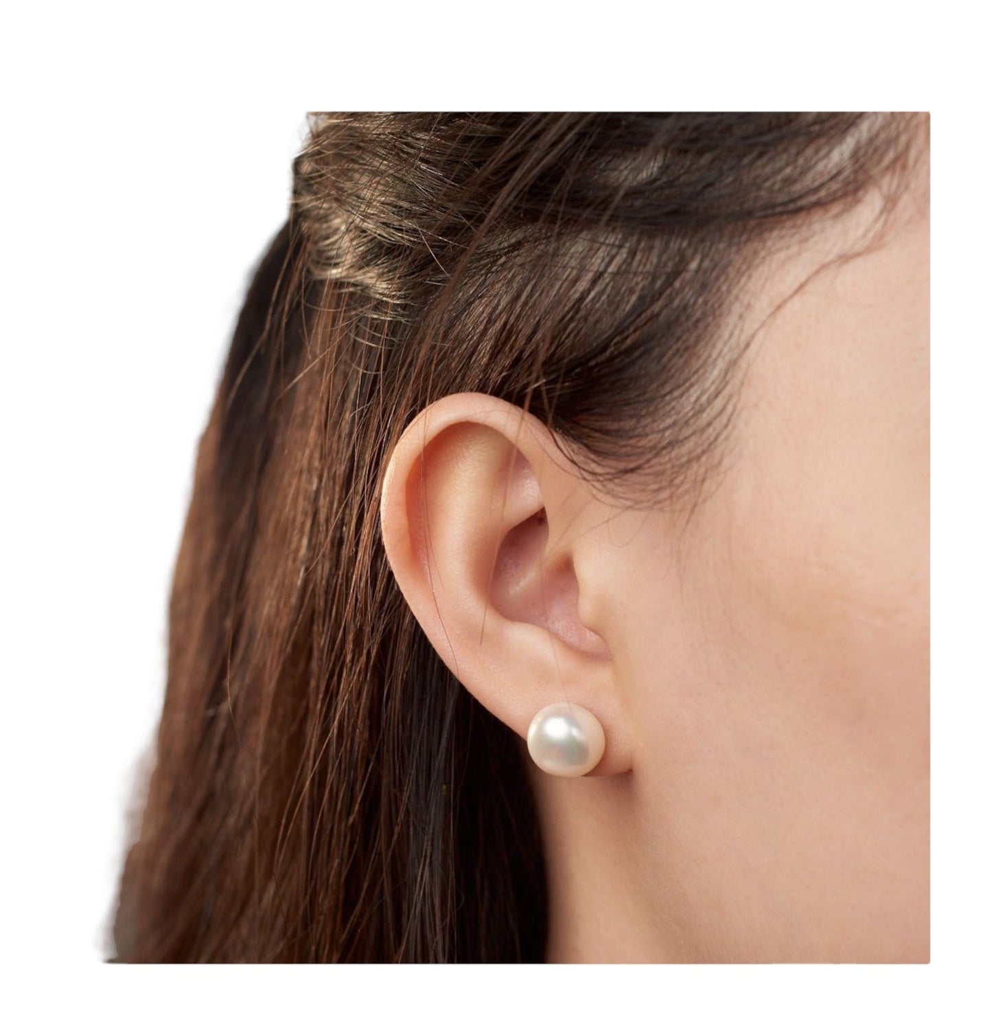 Button Pearl Stud Earrings – 5mm to 11mm | S925 Sterling Silver DAPR
