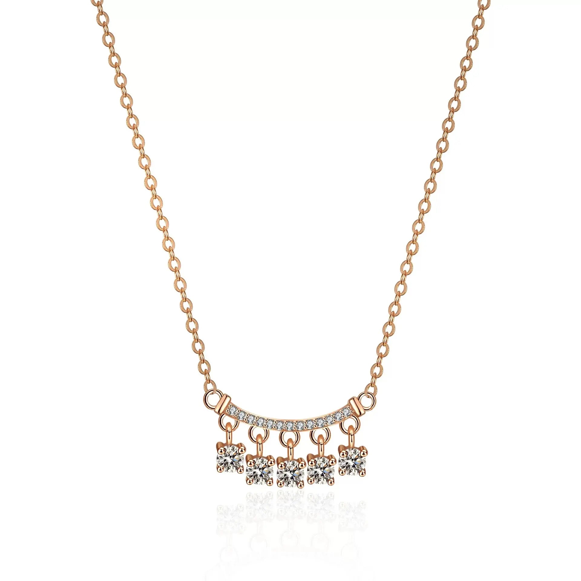 Dazzling Drop Moissanite Necklace DAPR