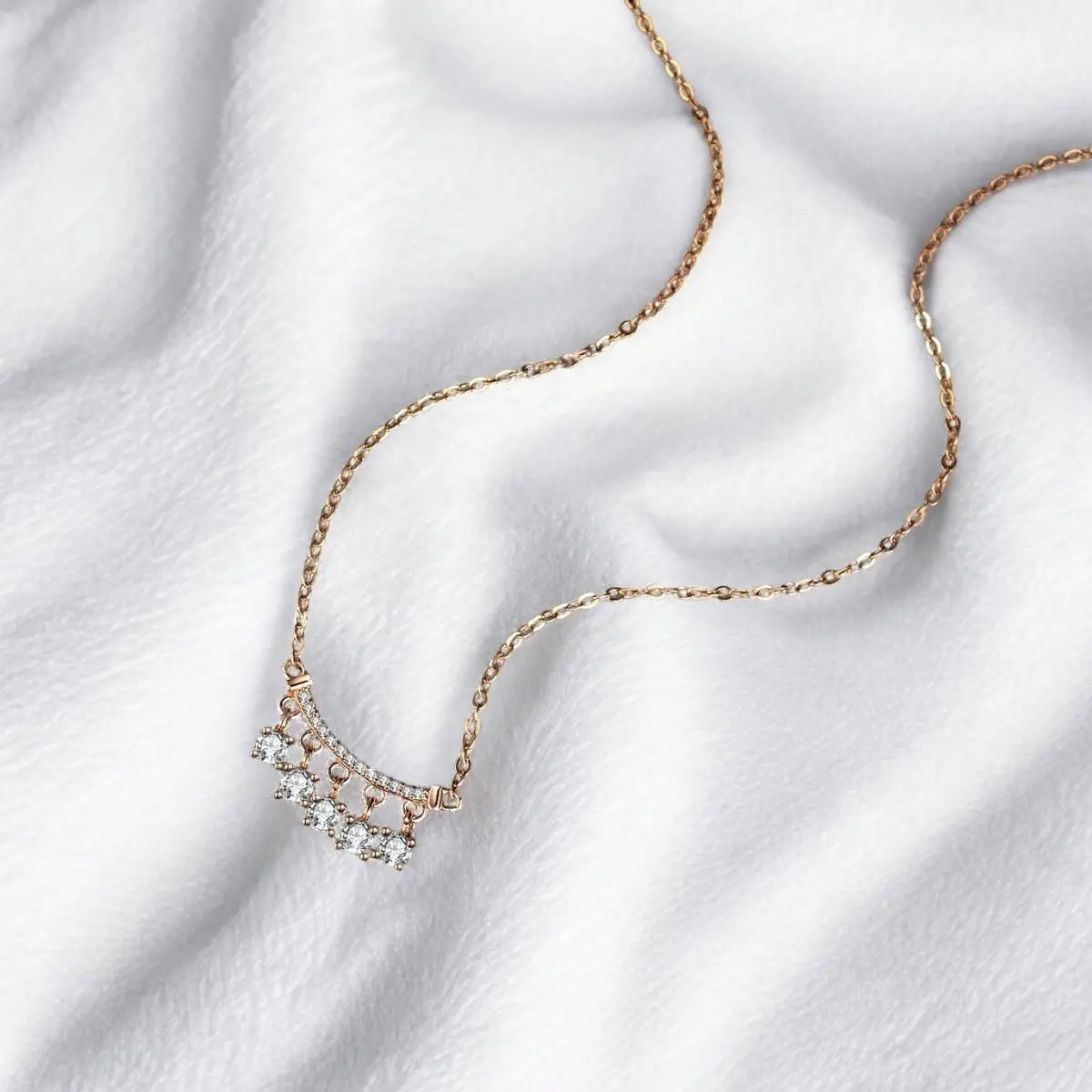 Dazzling Drop Moissanite Necklace DAPR