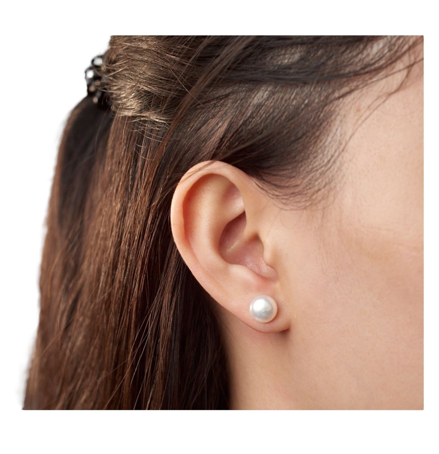 Button Pearl Stud Earrings – 5mm to 11mm | S925 Sterling Silver DAPR